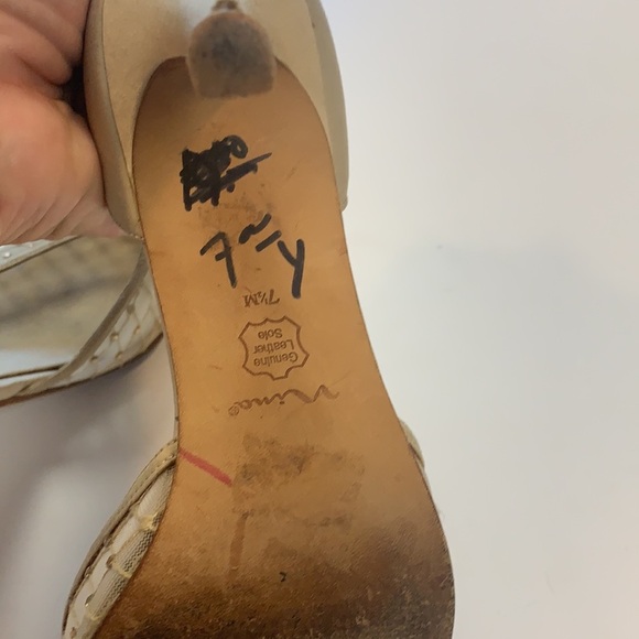 Nina Tan satin like jeweled heels size 7.5 - Picture 10 of 11